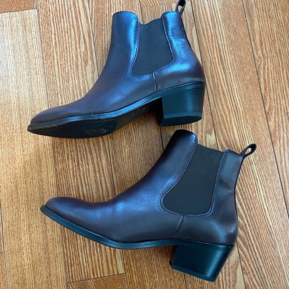 Thursday Boot Company Brown Leather Duchess Bootie 2" Heel Thursday Boots - Picture 8 of 13